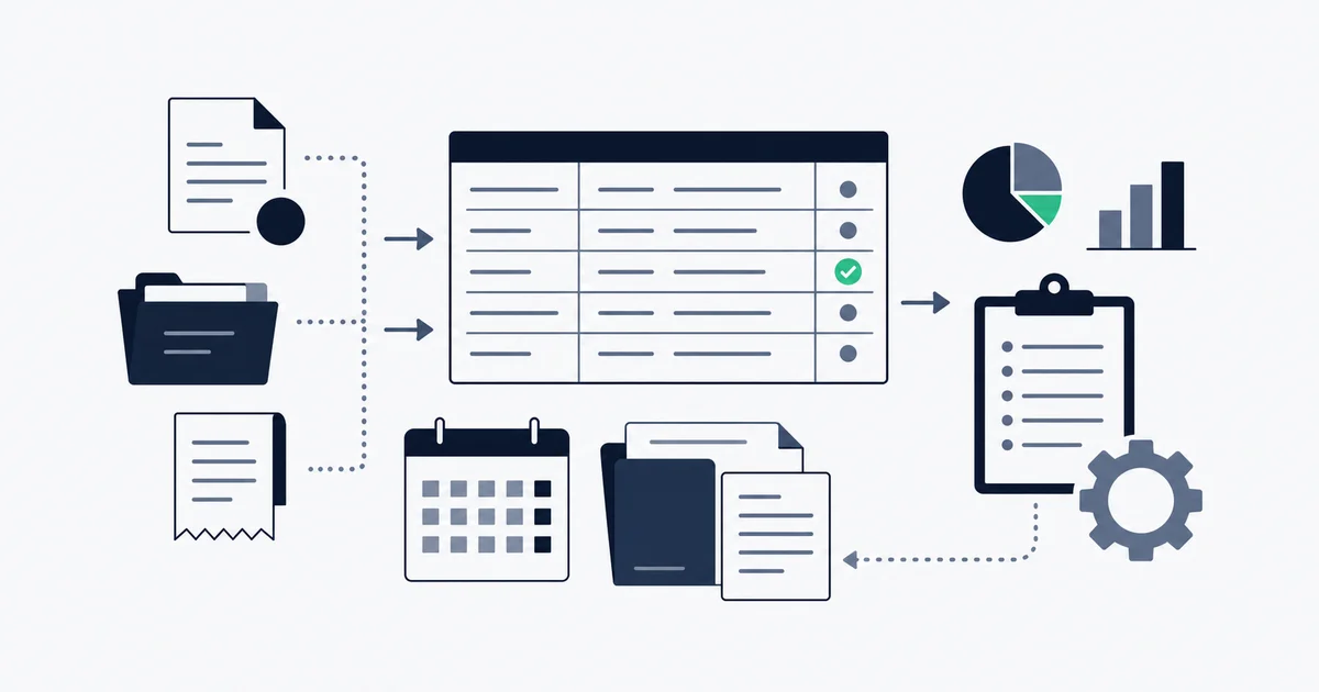 General ledger account balances being substantiated against source records during a period-end close