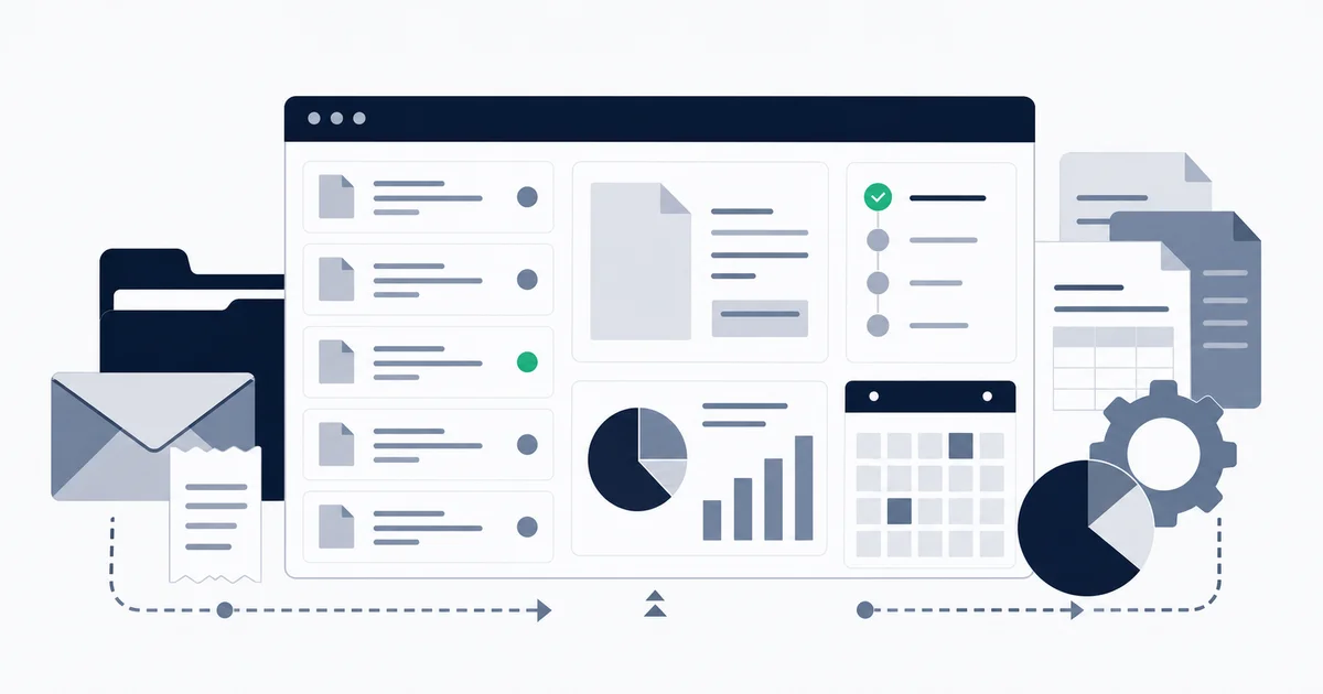 Accounts payable dashboard showing invoice queue, approval status, and payment schedule for a finance team