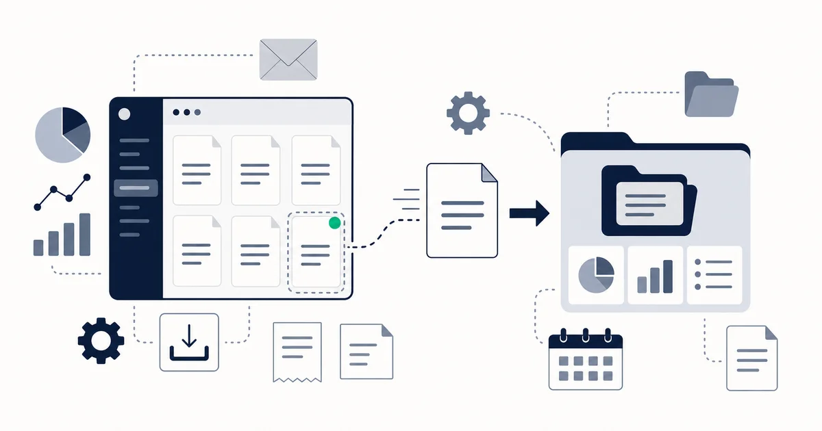 Stripe dashboard with an invoice being exported to an accounting system