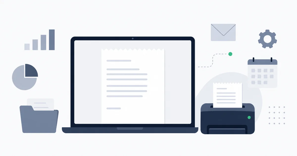 Lyft ride receipt displayed on a laptop with a printer nearby